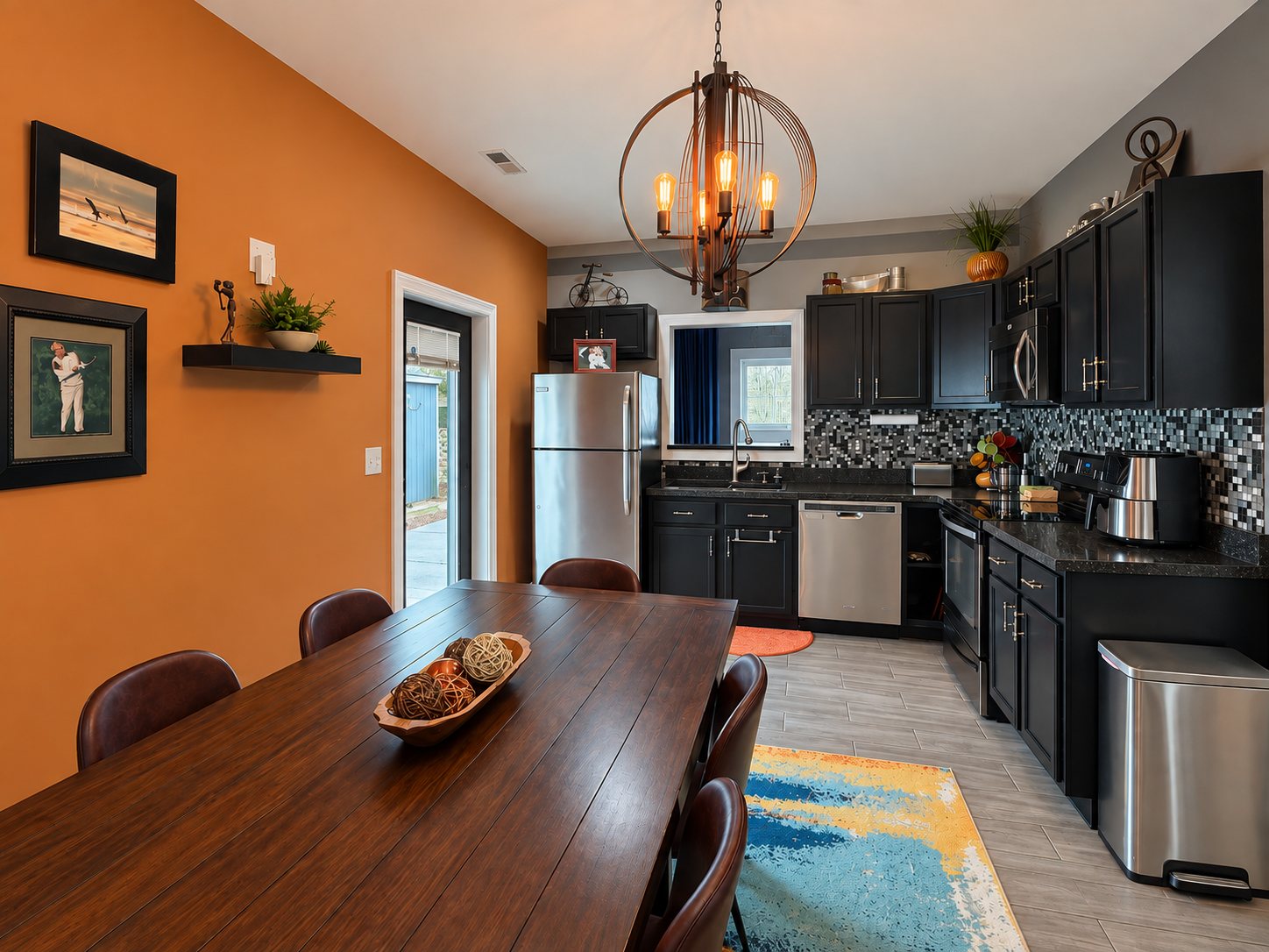 Office kitchen and meeting table